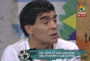 Maradona im venezuelanischen Fernsehen «Telesur».