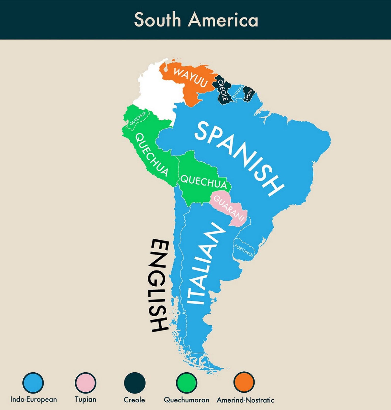 Die Landessprache in Brasilien ist Portugiesisch, hingegen ist Spanisch «nur» die erste Zweitsprache. Argentinier wiederum sprechen Spanisch, während Italienisch die am häufigsten gesprochene Zweitspr ...