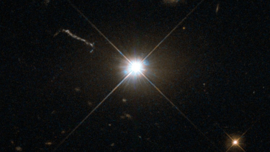 Astronomers find fastest-growing black hole known in space. (ESA/Hubble &amp; Nasa)
