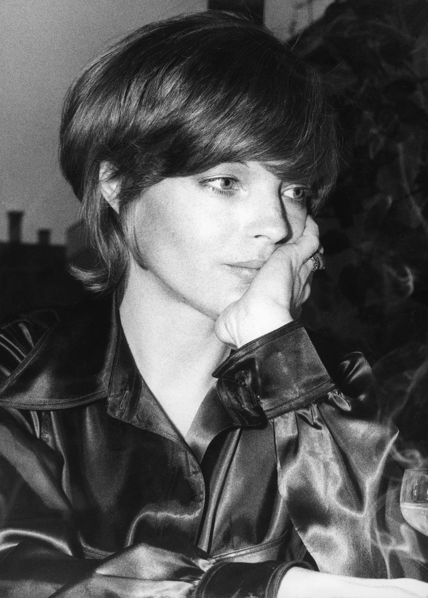 Portrait der Schauspielerin Romy Schneider, aufgenommen am 19. Mai 1971 anlaesslich der Premiere des Films &#039;The Girl And The Commissioner&#039; in Muenchen. (KEYSTONE/Str)