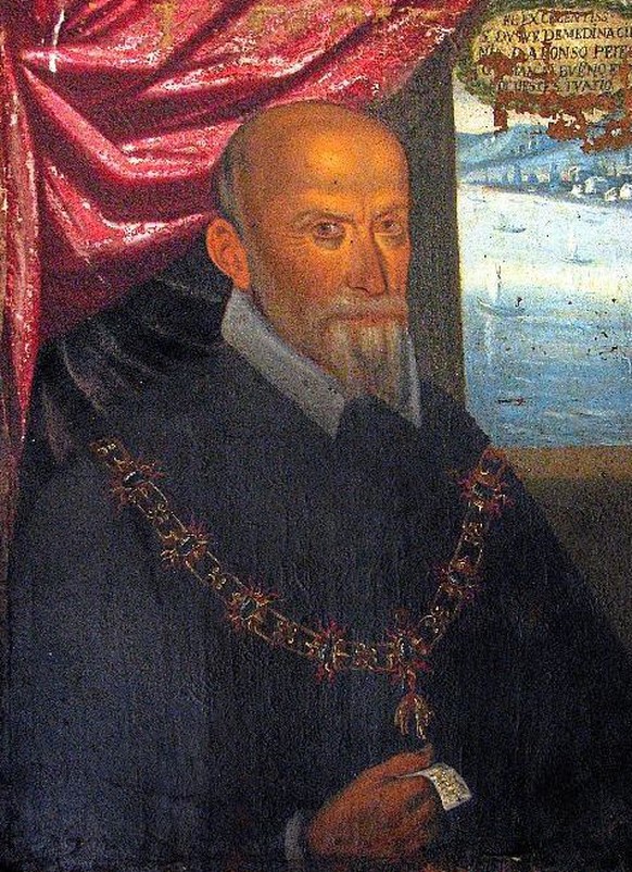 Kommandant der Spanischen Armada 1588: Alonso Pérez de Guzmán, Herzog von Medina-Sidonia
