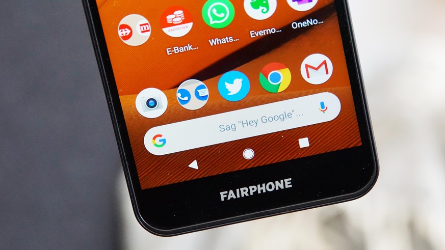 Das Fairphone läuft mit Googles purem Android 10.