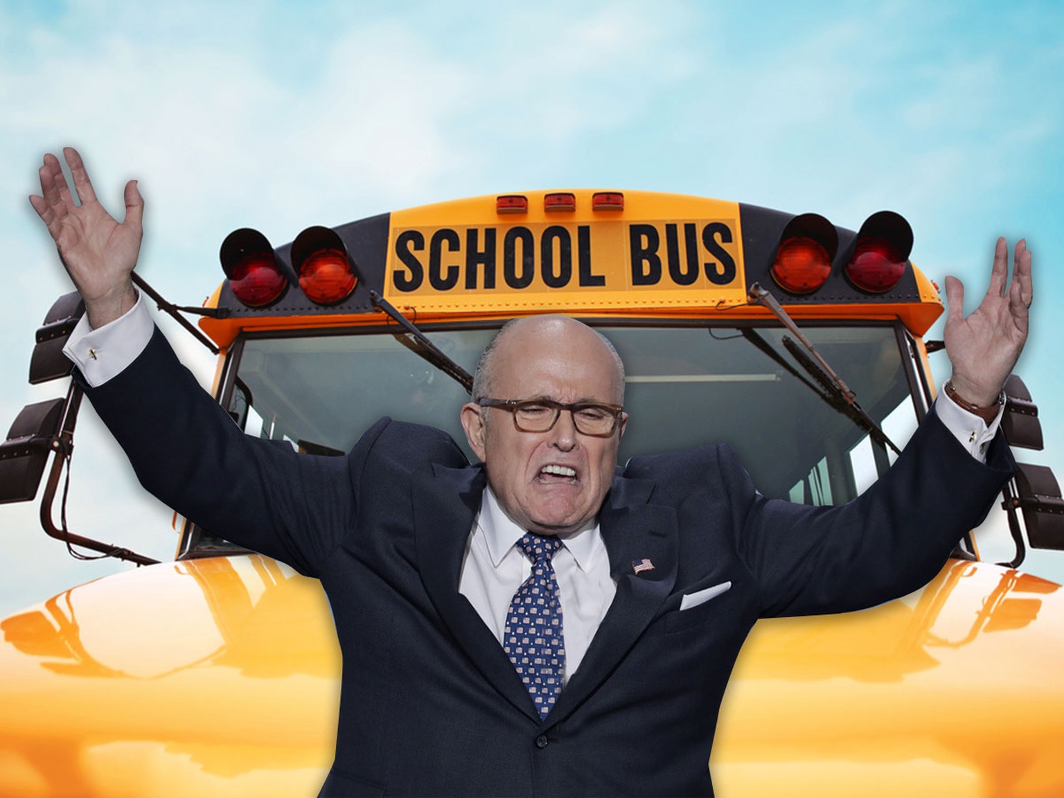Giuliani und der Bus