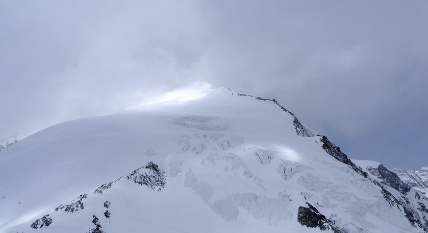 This undated picture provided by the Police Valais, shows Pigne d&#039;Arolla mountain near Arolla, Switzerland. Police in southwestern Switzerland said Monday, April 30, 2018 four Alpine climbers hav ...