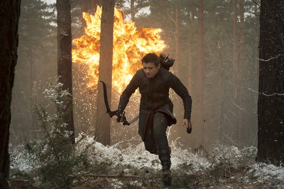 This photo provided by Disney/Marvel shows, Jeremy Renner as Hawkeye/Clint Barton, in the new film, &quot;Avengers: Age Of Ultron.&quot; The movie releases in U.S. theaters on May 1, 2015. (Jay Maidme ...