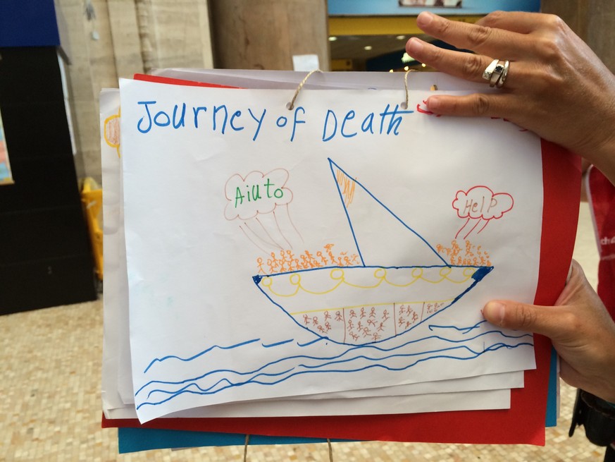 «Journey of Death»: So sehen Kinderaugen die Mittelmeer-Überfahrt.