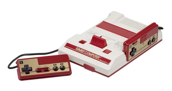 So sah die japanische Konsole Famicom in Japan aus.