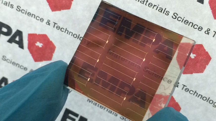 Potenzial noch nicht ausgeschöpft: Tandem-Solarzelle der Empa.