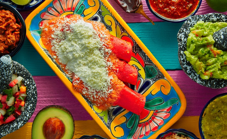 red enchiladas mexikanisches essen food