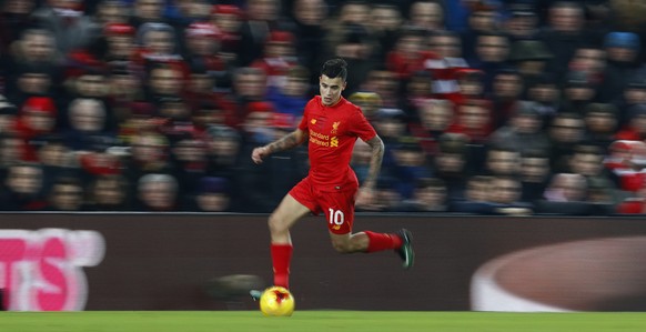 Britain Football Soccer - Liverpool v Southampton - EFL Cup Semi Final Second Leg - Anfield - 25/1/17 Liverpool&#039;s Philippe Coutinho in action Action Images via Reuters / Jason Cairnduff Livepic E ...