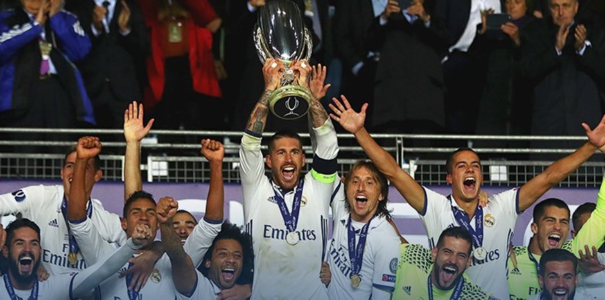 Real Madrid darf jubeln: Der erste Titel der neuen Saison ist im Trockenen.