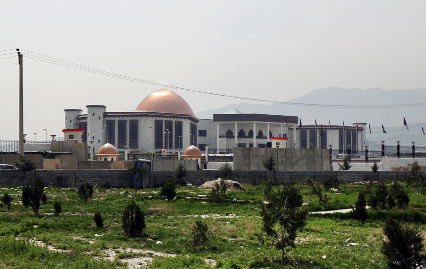 epaselect epa05233274 A view of an Afghan Parliament building, in Kabul, Afghanistan, 28 March 2016. According to media reports, four rockets were fired at the new Afghanistan parliament building in K ...
