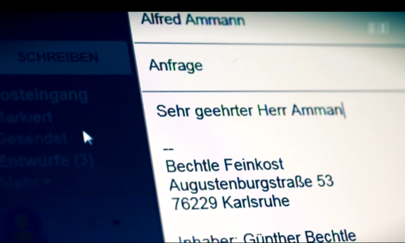 Wichtig sind die Details in der fingierten E-Mail: Beispielsweise ein scharfes S (ß) im Text, wie es in Deutschland gebraucht wird.