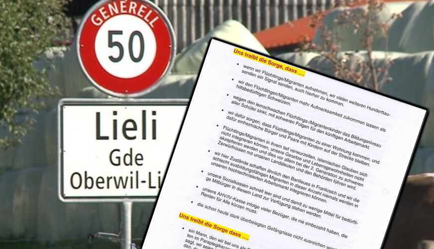 Die Flüchtlingsgegner geben sich nicht geschlagen:&nbsp;Die Gemeinde Oberwil-Lieli bleibt im Fokus.
