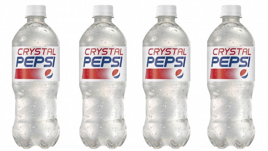 Crystal Pepsi klares pepsi http://fortune.com/2016/08/08/crystal-pepsi-return/