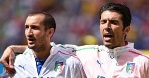 Chiellini und Buffon spielen auch gemeinsam in der Nationalmannschaft.