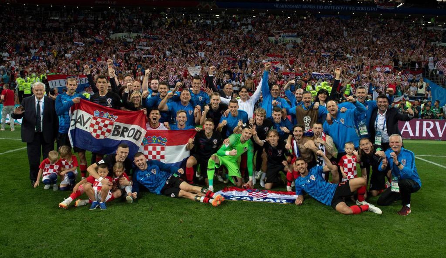 Der kroatische Jubel nach dem erstmaligen Einzug in den WM-Final.