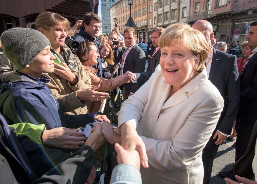 Hat mit ihrer Wilkommens-Einstellung gegenüber Flüchtlingen viele Bundesbürger auf ihrer Seite: Kanzlerin Angela Merkel.