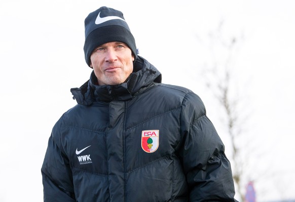 epa07329169 Augsburg&#039;s new assistant coach Jens Lehmann arrives for his team&#039;s training session in Augsburg, Germany, 29 January 2019. Former Arsenal FC goalkeeper Jens Lehmann was appointed ...