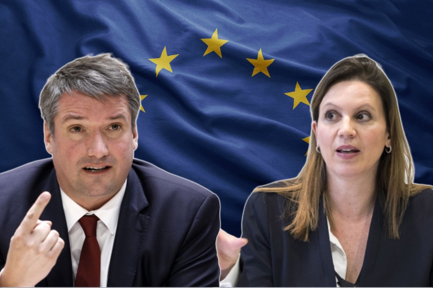 SP-Präsident Christian Levrat und Neo-Grünliberale Chantal Galladé haben europapolitische Differenzen.