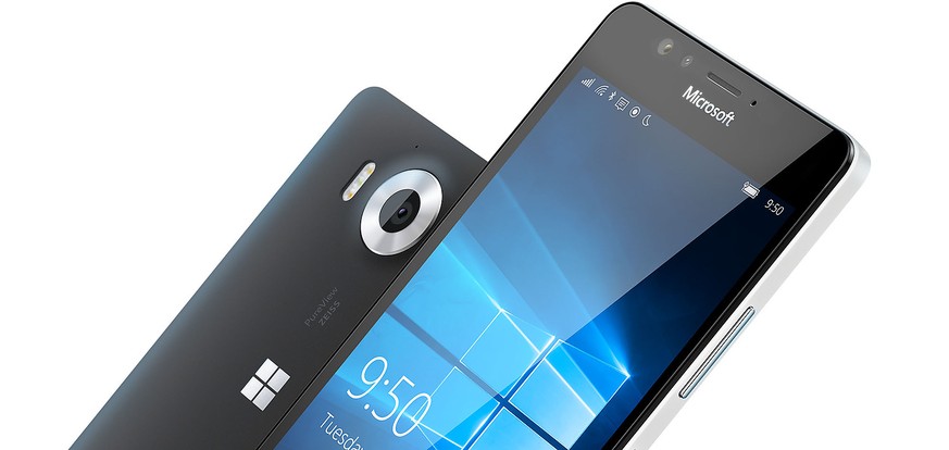Bereits mit Windows 10 Mobile versorgt sind die neusten Lumia-Smartphones 950 / 950 XL und 550.