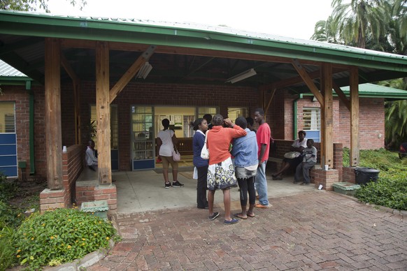 Der Eingang der Newlands Clinic in Harare.
