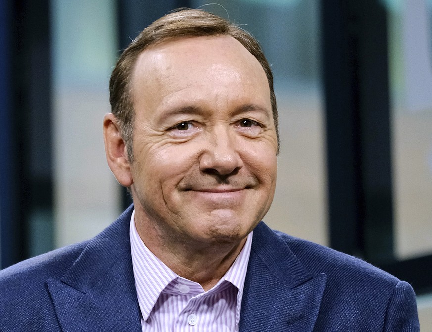 FILE - In this May 24, 2017 file photo, Kevin Spacey participates in the speaker series in New York. Lawyers for Spacey are asking a judge to excuse the actor from a Jan. 7, 2019 hearing in Nantucket, ...
