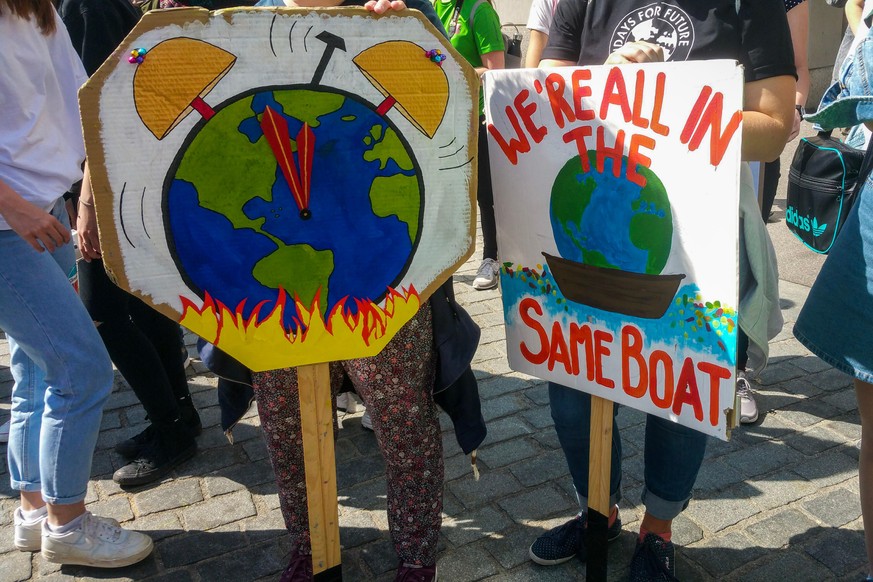 Bilder der Klimademo in St.Gallen im Mai 2019.