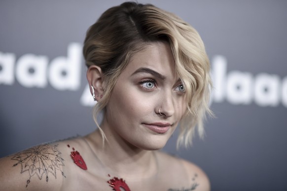 Paris Jackson attends the 28th Annual GLAAD Media Awards at the Beverly Hilton Hotel on Saturday, April 1, 2017, in Beverly Hills, Calif. (Photo by Richard Shotwell/Invision/AP)