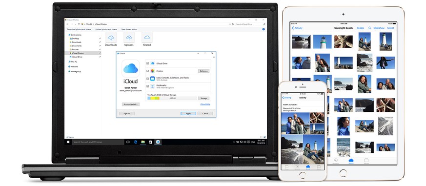 iCloud für Windows synchronisiert Fotos, Videos, E-Mails, Kalender und andere Dateien zwischen Apple-Geräten und Windows-PCs.
