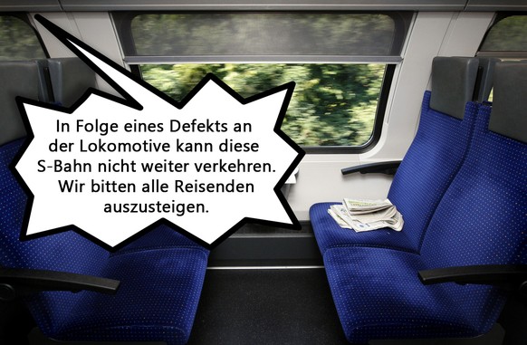 Zeitungen liegen auf Sitzbaenken in einem S-Bahn Abteil. (KEYSTONE/EQ IMAGES/Moritz Hager)