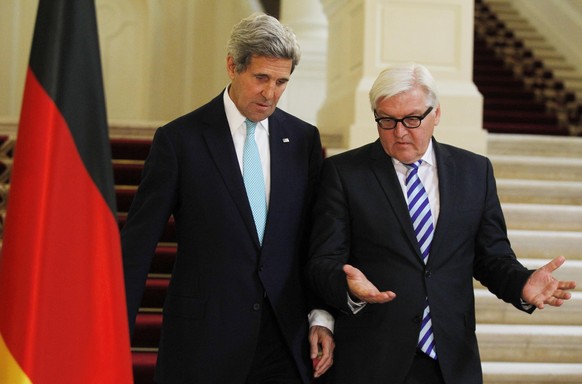 John Kerry und Frank-Walter Steinmeier am 13. Juli 2014.