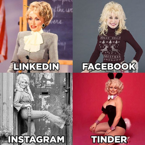 Dolly Partons Profilbild-Collage wird im Netz seit Tagen von Zehntausenden imitiert.