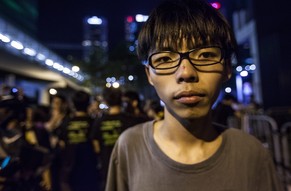 Joshua Wong von der Scholarism-Bewegung.