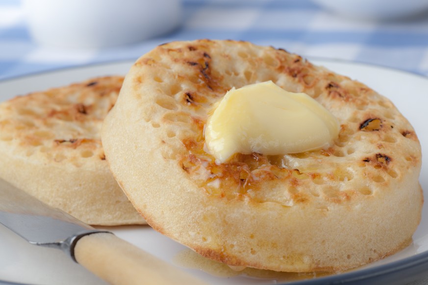 crumpets butter toast zmorge frühstück england essen food