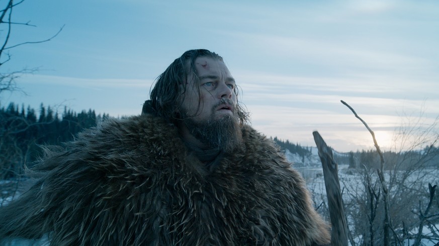 This photo provided by courtesy of Twentieth Century Fox shows, Leonardo DiCaprio as Hugh Glass, in a scene from the film, &quot;The Revenant,&quot; directed by Alejandro Gonzalez Inarritu. The 88th a ...