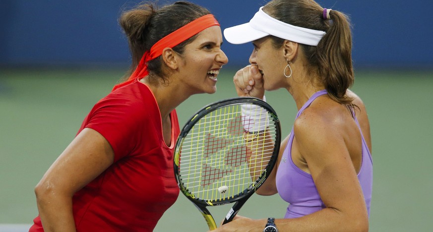 Sind wieder nicht zu bremsen: Martina Hingis und Sania Mirza stehen im US-Open-Final.