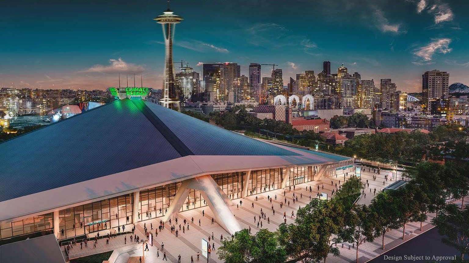 Climate Pledge Arena in Seattle – visualization