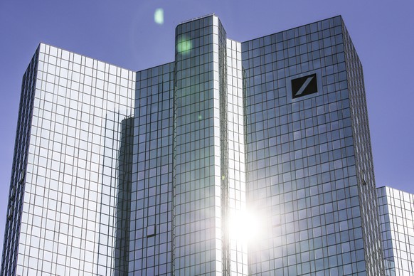 epa08532516 (FILE) - The sun is reflected at the windows of Deutsche Bank headquarters in Frankfurt am Main, Germany, 07 April 2020 (reissued 07 July 2020). Reports on 07 July 2020 state the state of  ...