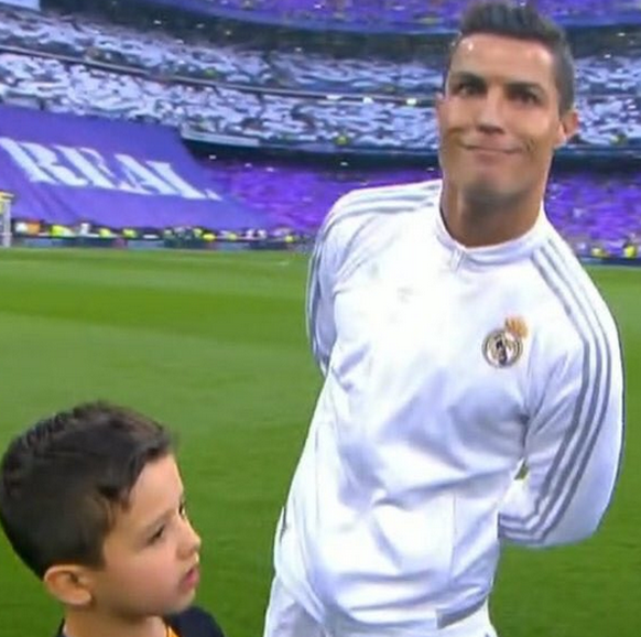 Ronaldo vor dem Spiel etwas aufgedreht.