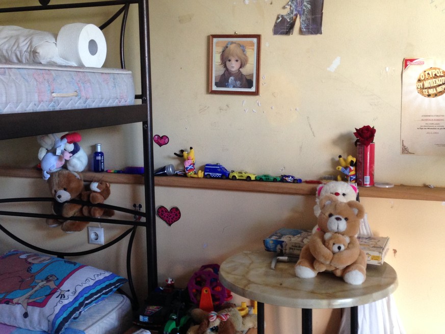 Zimmer im Flüchtlingsheim: Zwei bis vier Kinder teilen sich einen Raum.