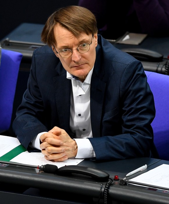epa08132700 Karl Lauterbach of SPD attends a session of the German parliament &#039;Bundestag&#039; in Berlin, Germany, 16 January 2020. Members of Bundestag debate and vote on new organ donation rule ...