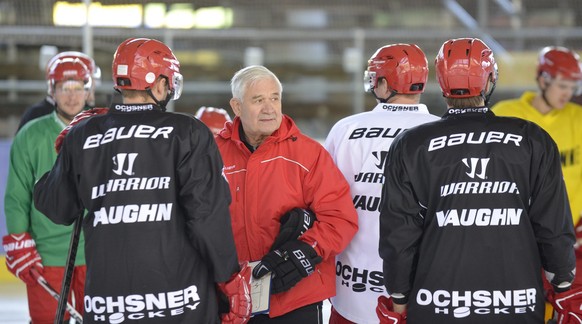 Vladimir Jursinov, entraineur adjoint du Lausanne Hockey Club, LHC, LNA, lors du camp d&#039;entrainement en vue de la saison 2014-2015 ce mercredi, 6 aout 2014, au centre sportif de Leysin. (KEYSTONE ...