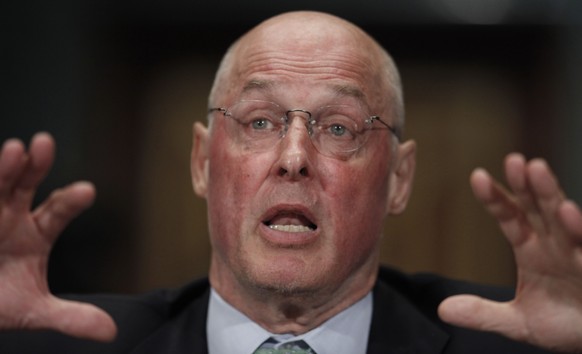 FILE - In this May 6, 2010 file photo, former Treasury Secretary Henry Paulson testifies on Capitol Hill in Washington. The 2008 government bailout of American International Group Inc. was specificall ...