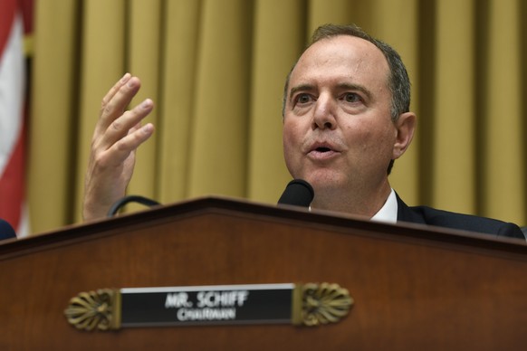 FILE - In this July 24, 2019, file photo, House Intelligence Committee Chairman Adam Schiff, D-Calif., speaks during a hearing on Capitol Hill in Washington. The Democrat in the House of Representativ ...