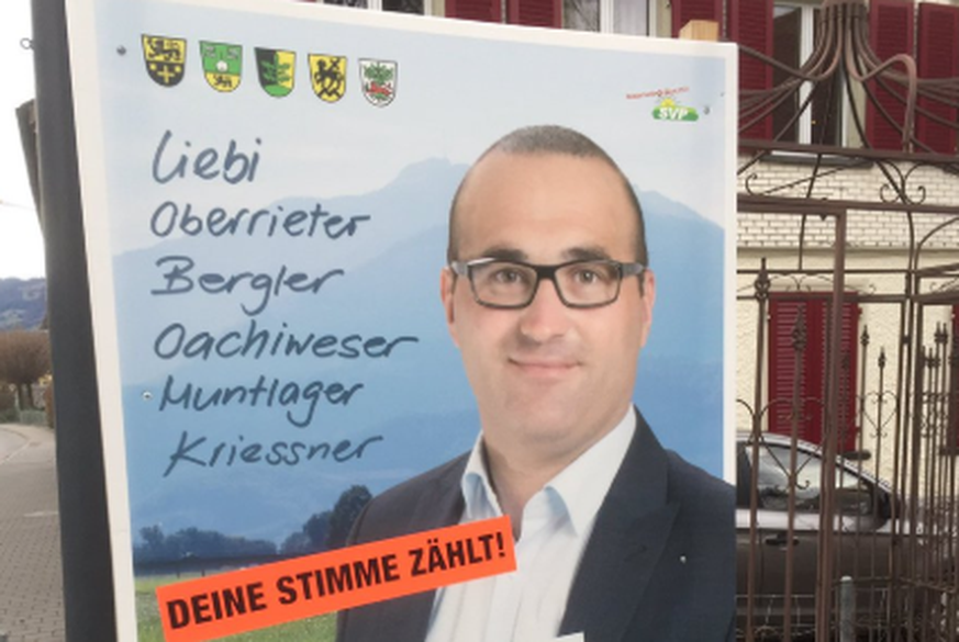 Mit diesem Plakat zog Dietsche 2016 in den Wahlkampf.