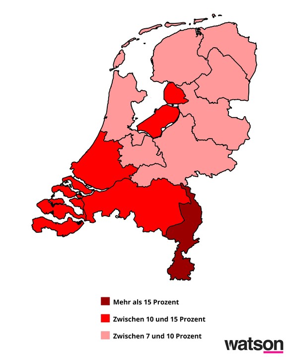 Resultate der Wahlen des Repräsentantenhauses in Holland 2012.&nbsp;