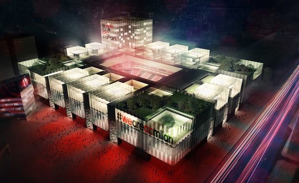 Visualisierung des neuen Milan-Stadions, ...