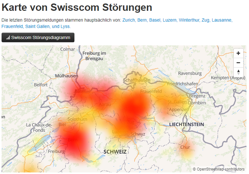 Swisscom hatte schon wieder Probleme. Schweizweit konnten am Freitagmorgen viele Mobilfunk-Nutzer nicht telefonieren.