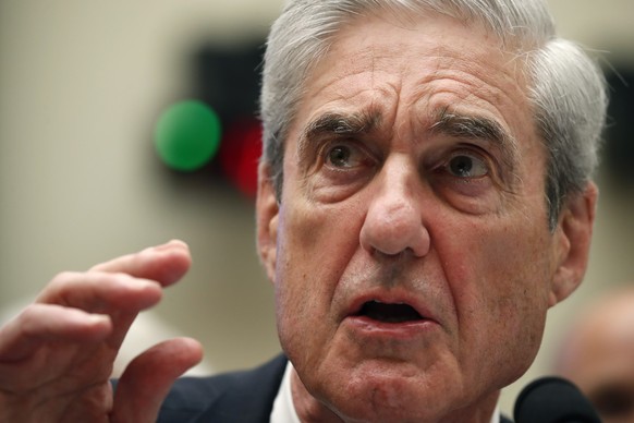 FILE - In this Wednesday, July 24, 2019, file photo, former special counsel Robert Mueller testifies before the House Intelligence Committee hearing on his report on Russian election interference, on  ...